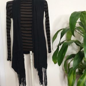 Central Park West fringe vest XS but fits 4/6